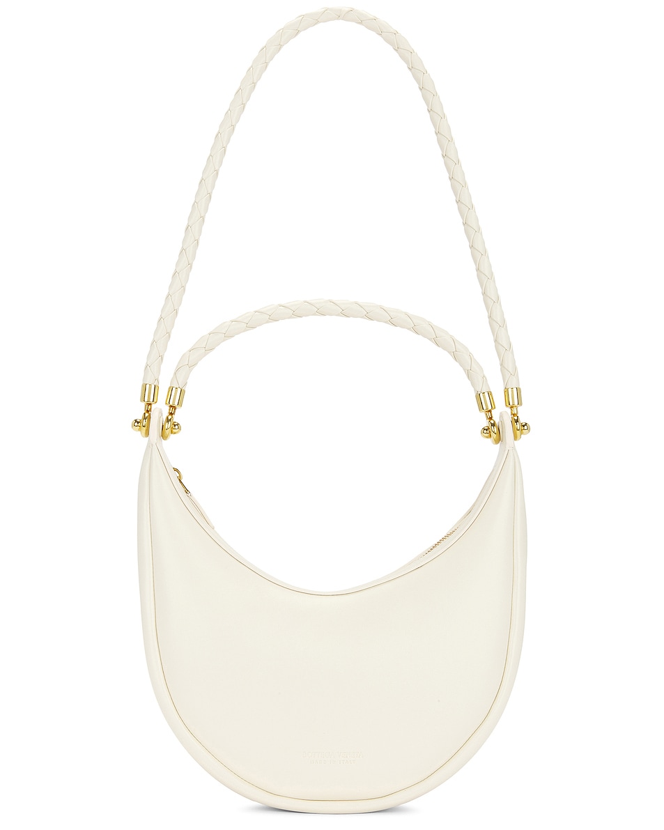 Image 1 of Bottega Veneta Hula Hoop Hobo Bag in Sea Salt & Muse Brass