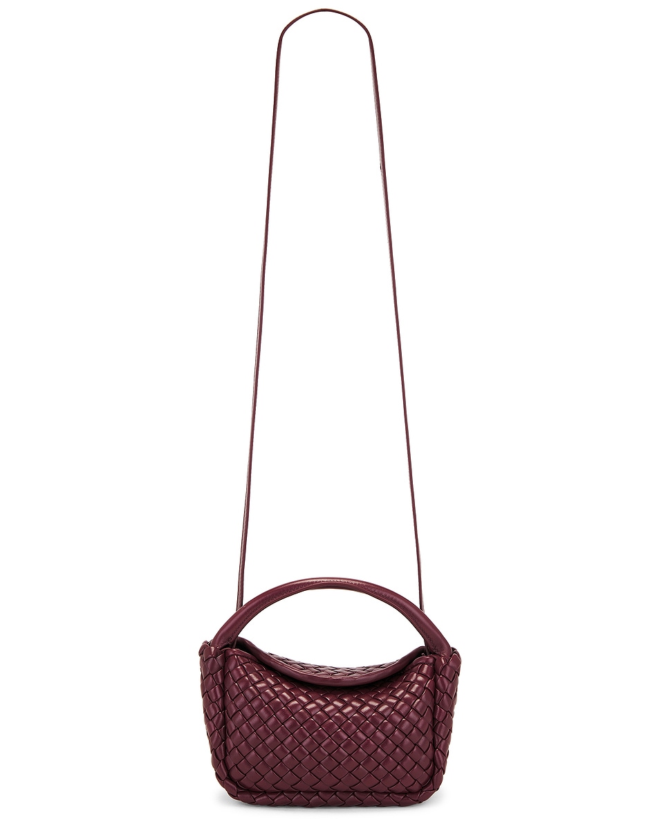 Image 1 of Bottega Veneta Mini Cobble Top Handle Bag in Barolo & Muse Brass