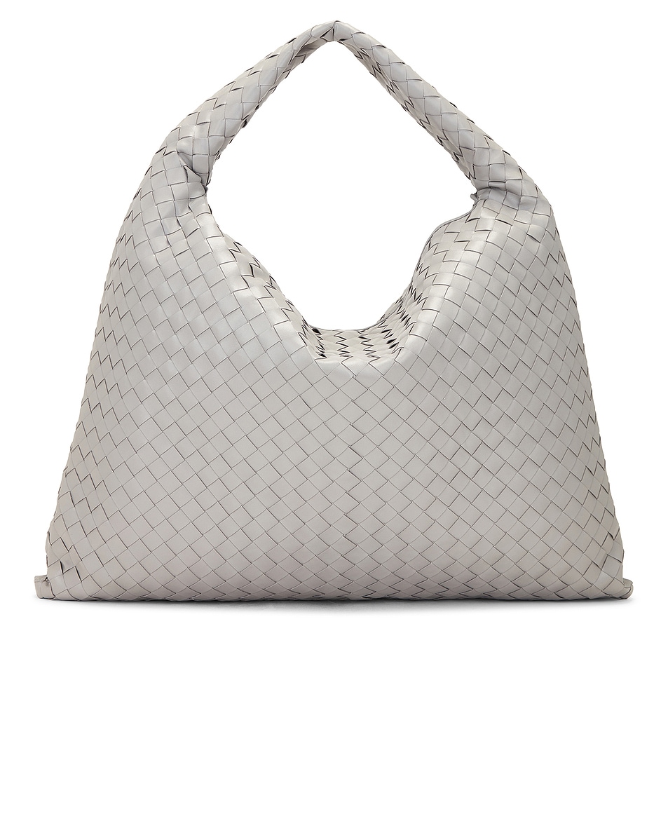 Image 1 of Bottega Veneta Large Hop Bag in Sterling & Muse Brass