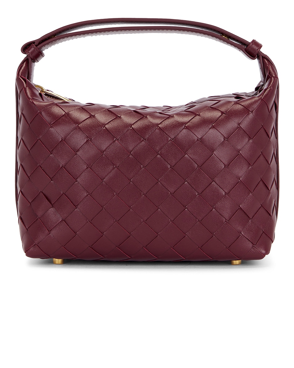 Image 1 of Bottega Veneta Mini Wallace Bag in Barolo & Gold