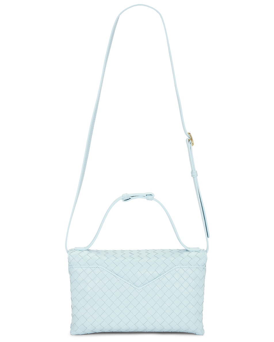 Image 3 of Bottega Veneta Knot Lock Bag in Zenith & Muse Brass