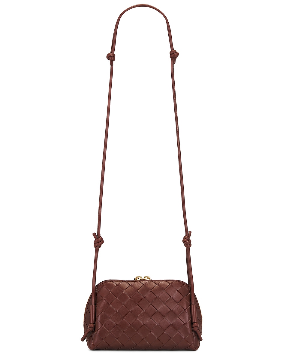 Image 3 of Bottega Veneta Concert Pouch in Sapele & Gold