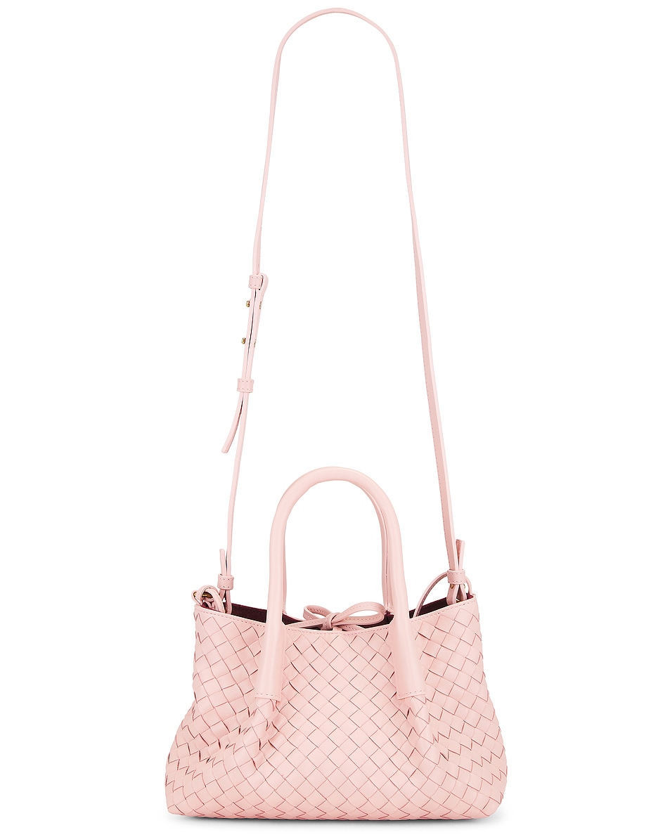 Image 1 of Bottega Veneta Small Pinacoteca Tote Bag in Rose, Barolo, & Muse Brass