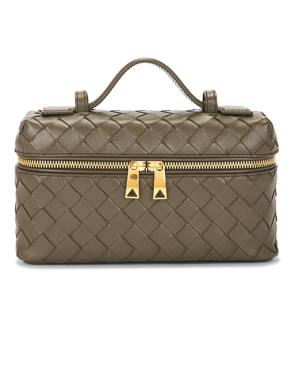 Image 2 of Bottega Veneta Bang Bang Vanity Bag in Cypress & Gold
