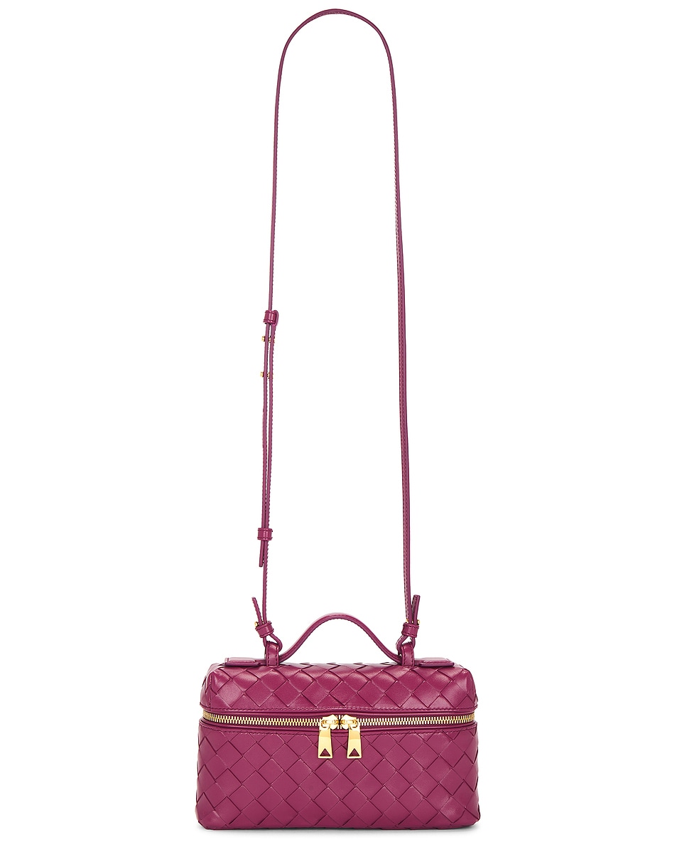 Image 1 of Bottega Veneta Bang Bang Vanity Bag in Cinnabar & Gold