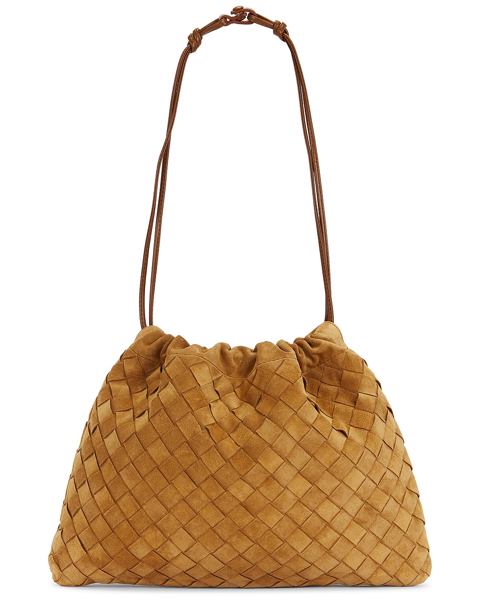 Image 1 of Bottega Veneta Intrecciato Dustbag in Amber & Gold