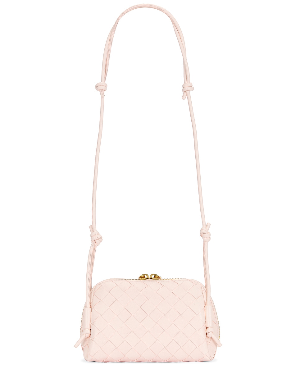 Image 3 of Bottega Veneta Concert Pouch in Seashell & Gold