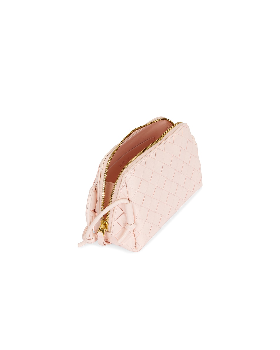 Image 5 of Bottega Veneta Concert Pouch in Seashell & Gold
