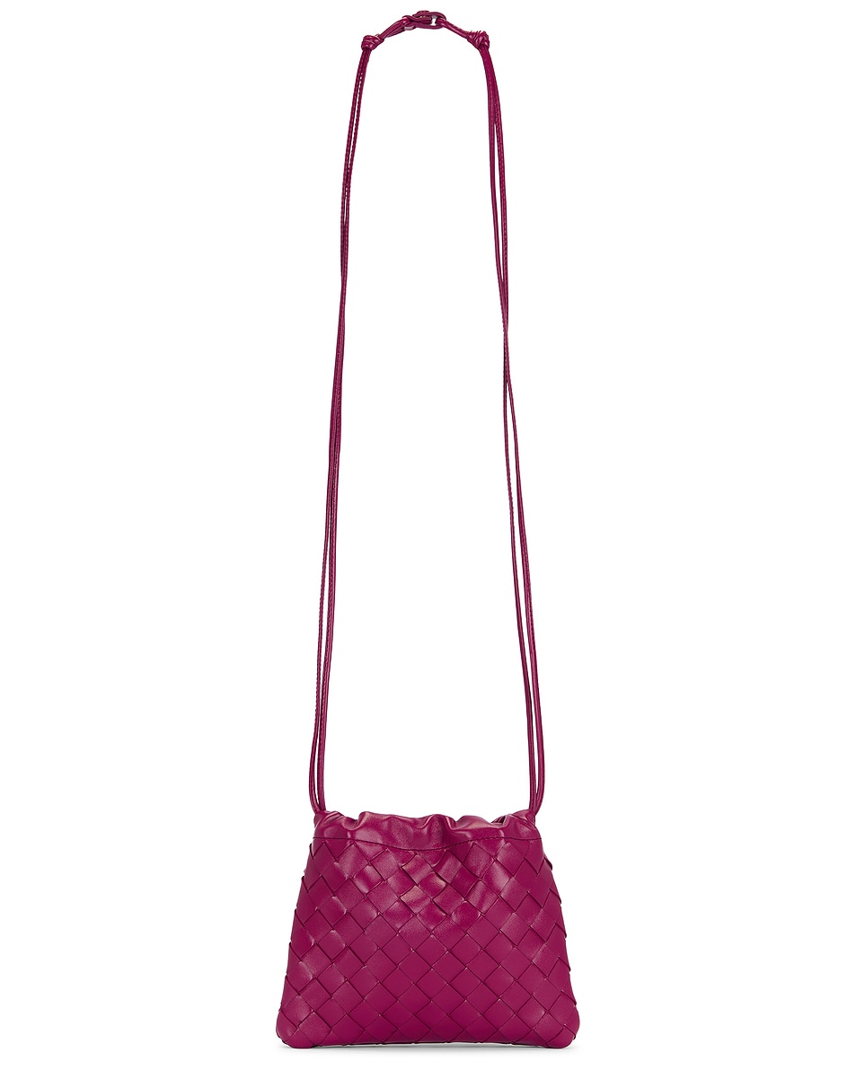Image 3 of Bottega Veneta Small Intrecciato Dustbag in Cinnabar & Gold