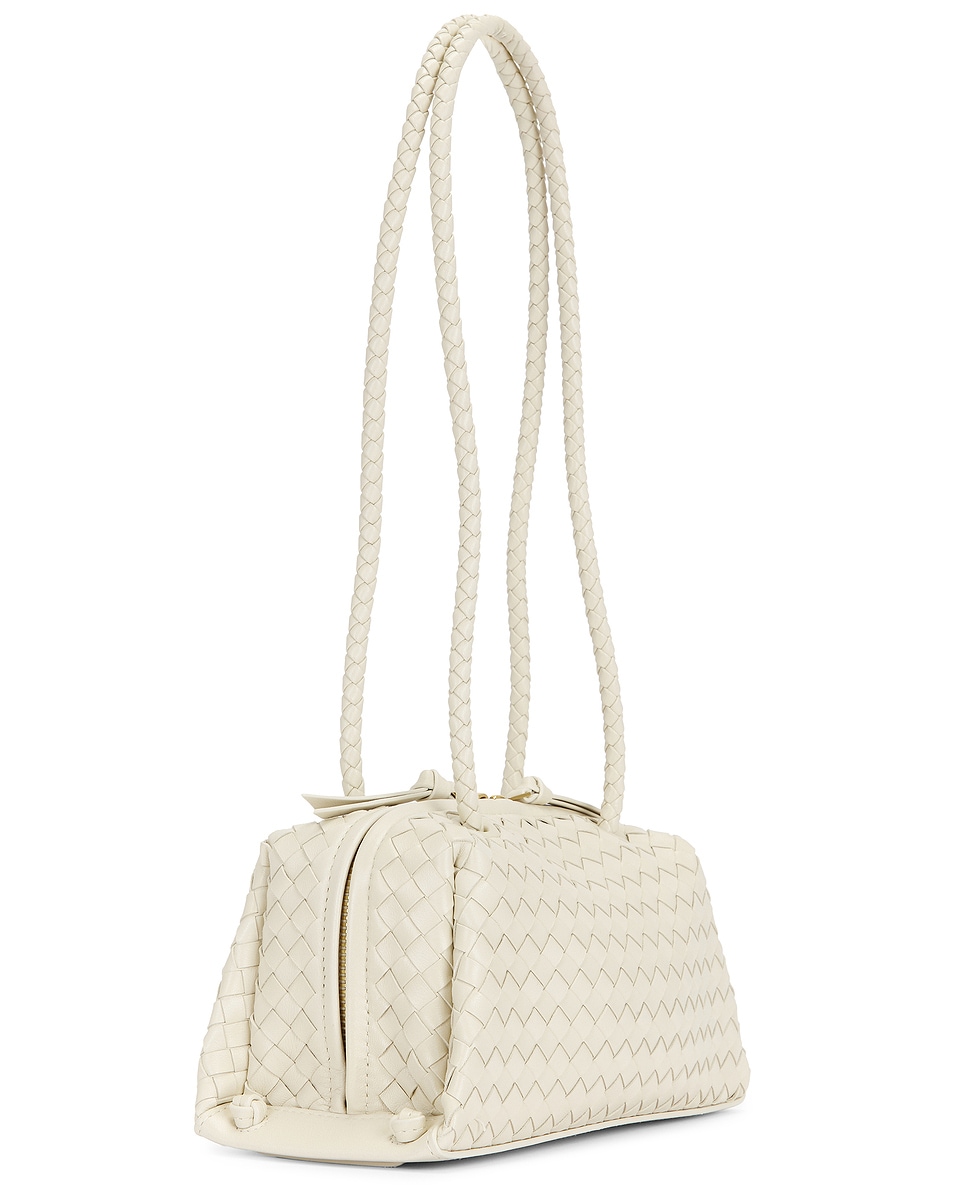 Image 4 of Bottega Veneta Tokyo Pouch in Sea Salt & Gold