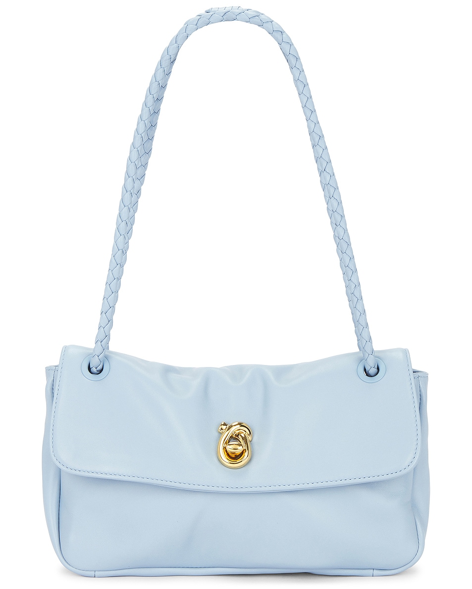 Image 1 of Bottega Veneta Soft Crossbody Bag in Ice & Muse Brass
