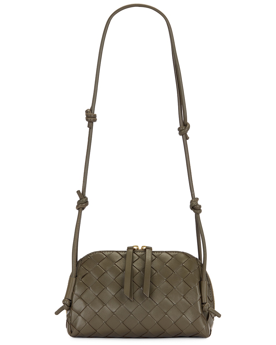 Image 1 of Bottega Veneta Concert Pouch in Cypress & Gold