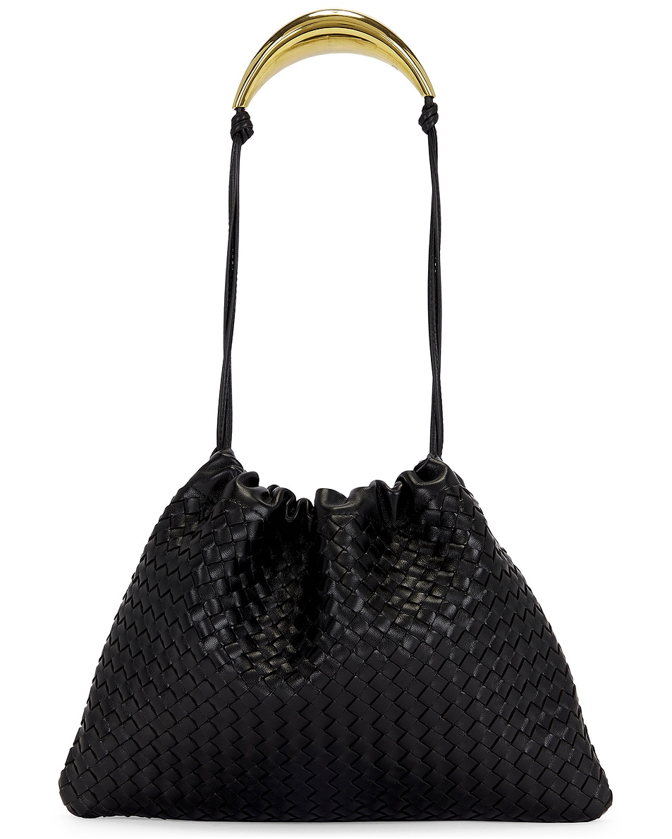 Image 1 of Bottega Veneta Intrecciato Dustbag in Black & Muse Brass