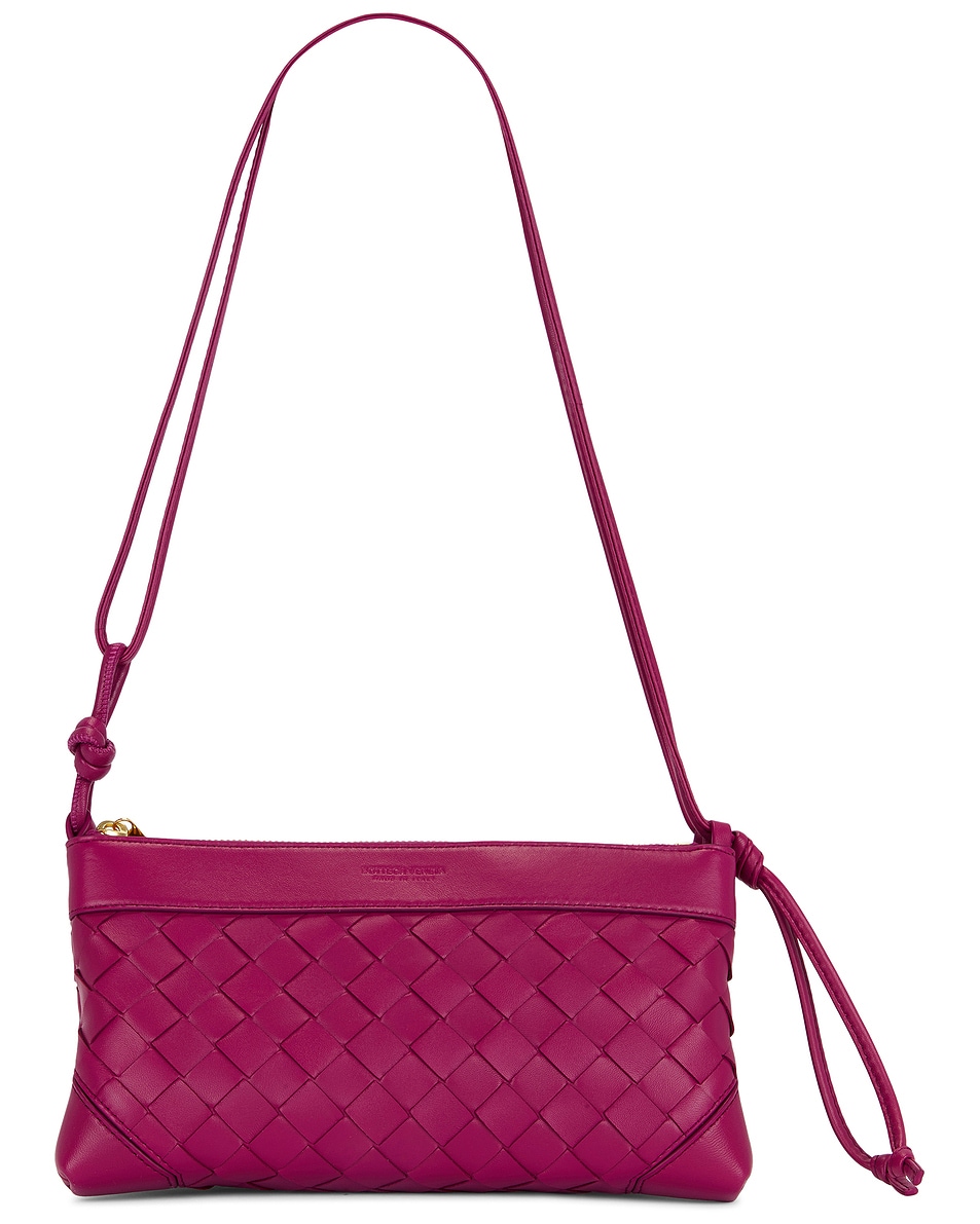 Image 1 of Bottega Veneta Andiamo Double Pouch in Cinnabar & Gold