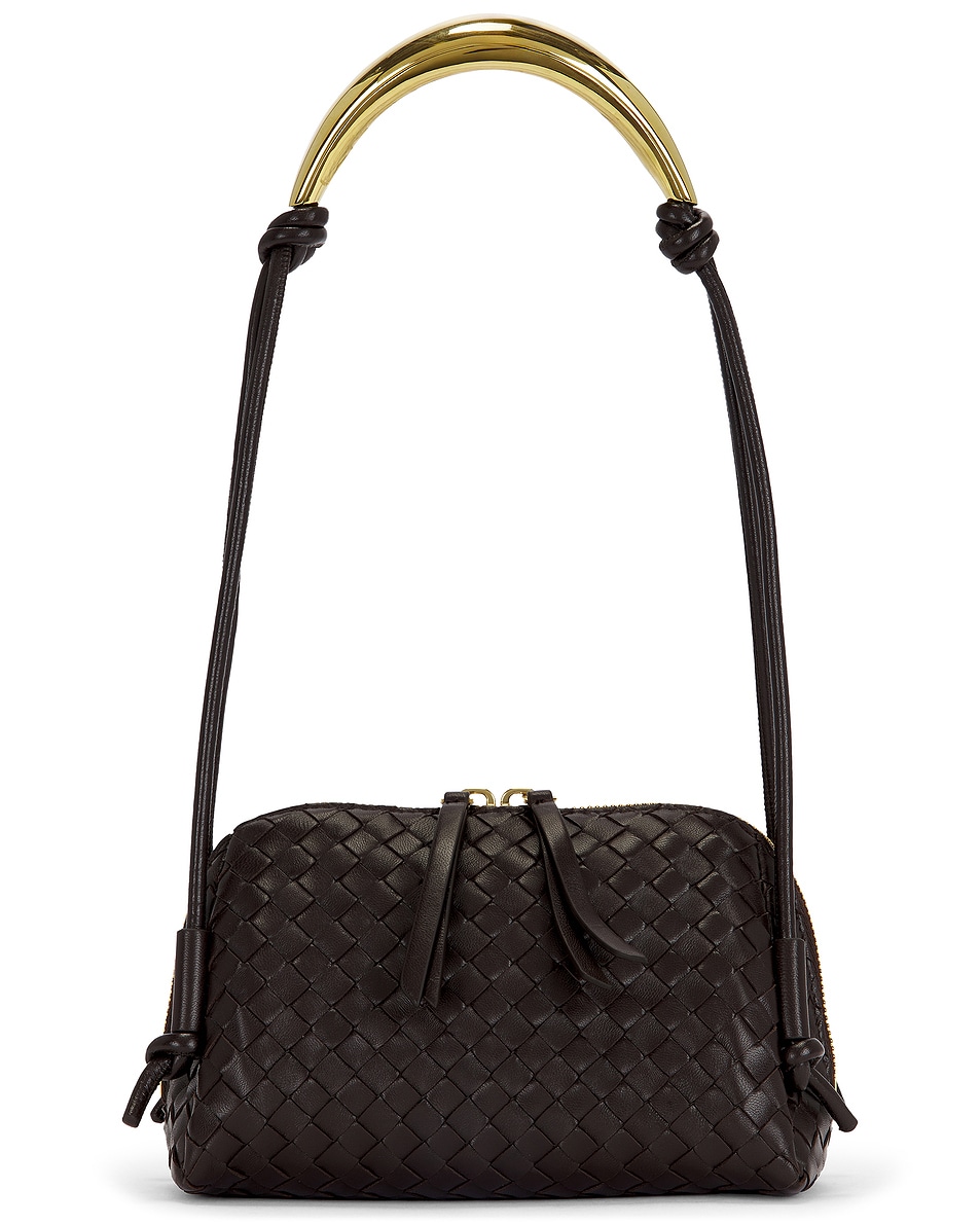 Image 1 of Bottega Veneta Concert Pouch in Fondant & Muse Brass