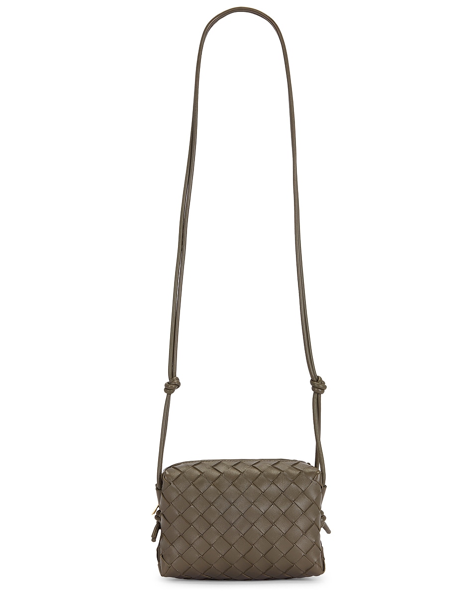 Image 1 of Bottega Veneta Mini Loop Bag in Cypress & Gold