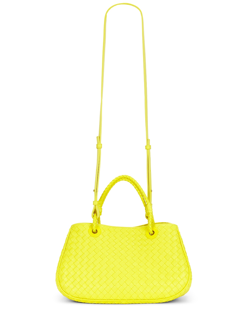 Image 1 of Bottega Veneta Basket Bag in Sulfur & Muse Brass