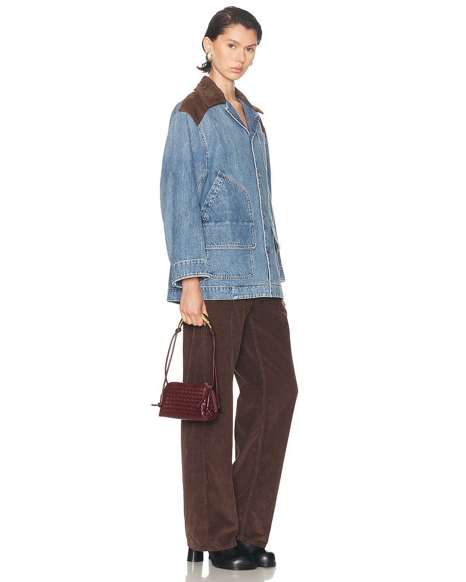 Image 2 of Bottega Veneta Concert Pouch in Barolo & Muse Brass