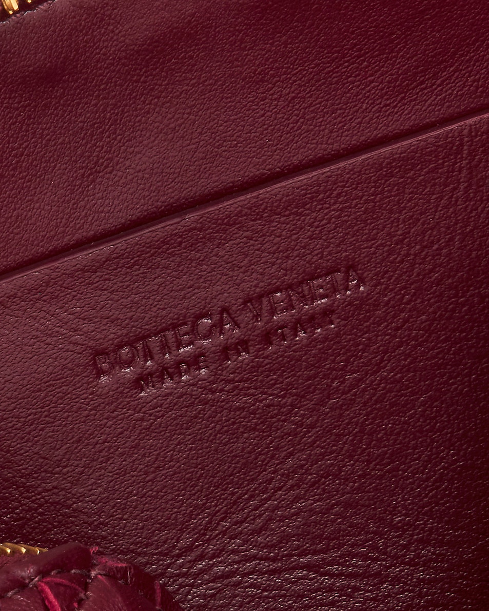 Image 6 of Bottega Veneta Concert Pouch in Barolo & Muse Brass