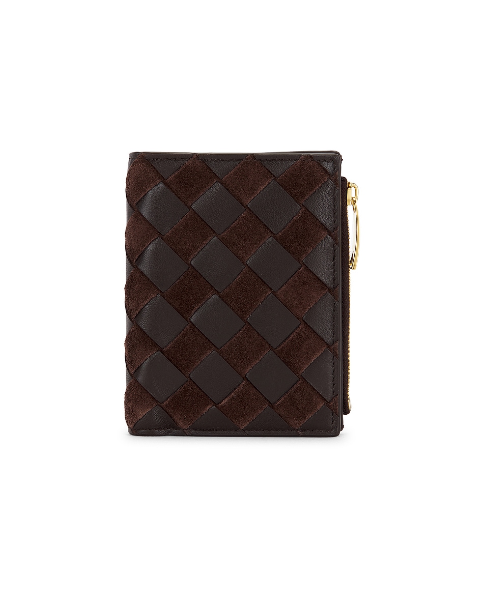 Image 1 of Bottega Veneta Small Bi-fold Wallet in Fondant & Gold