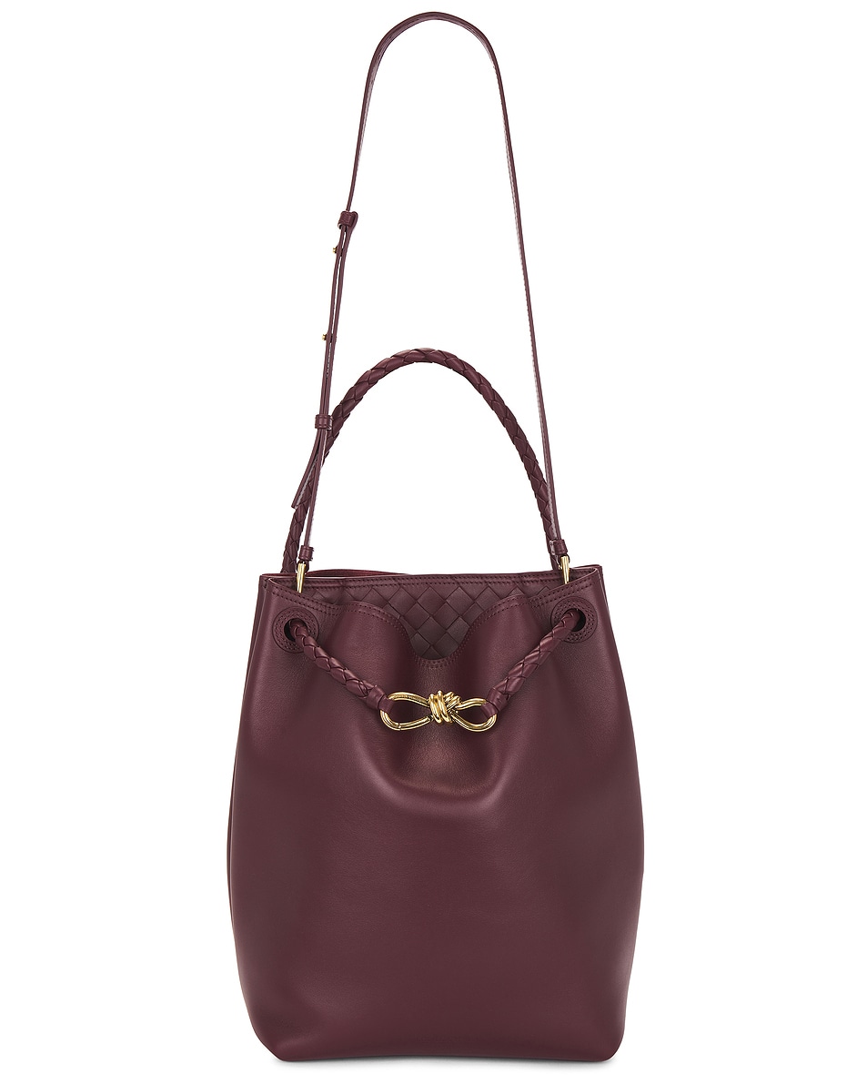 Image 1 of Bottega Veneta Vertical Andiamo Bag in Barolo & Muse Brass