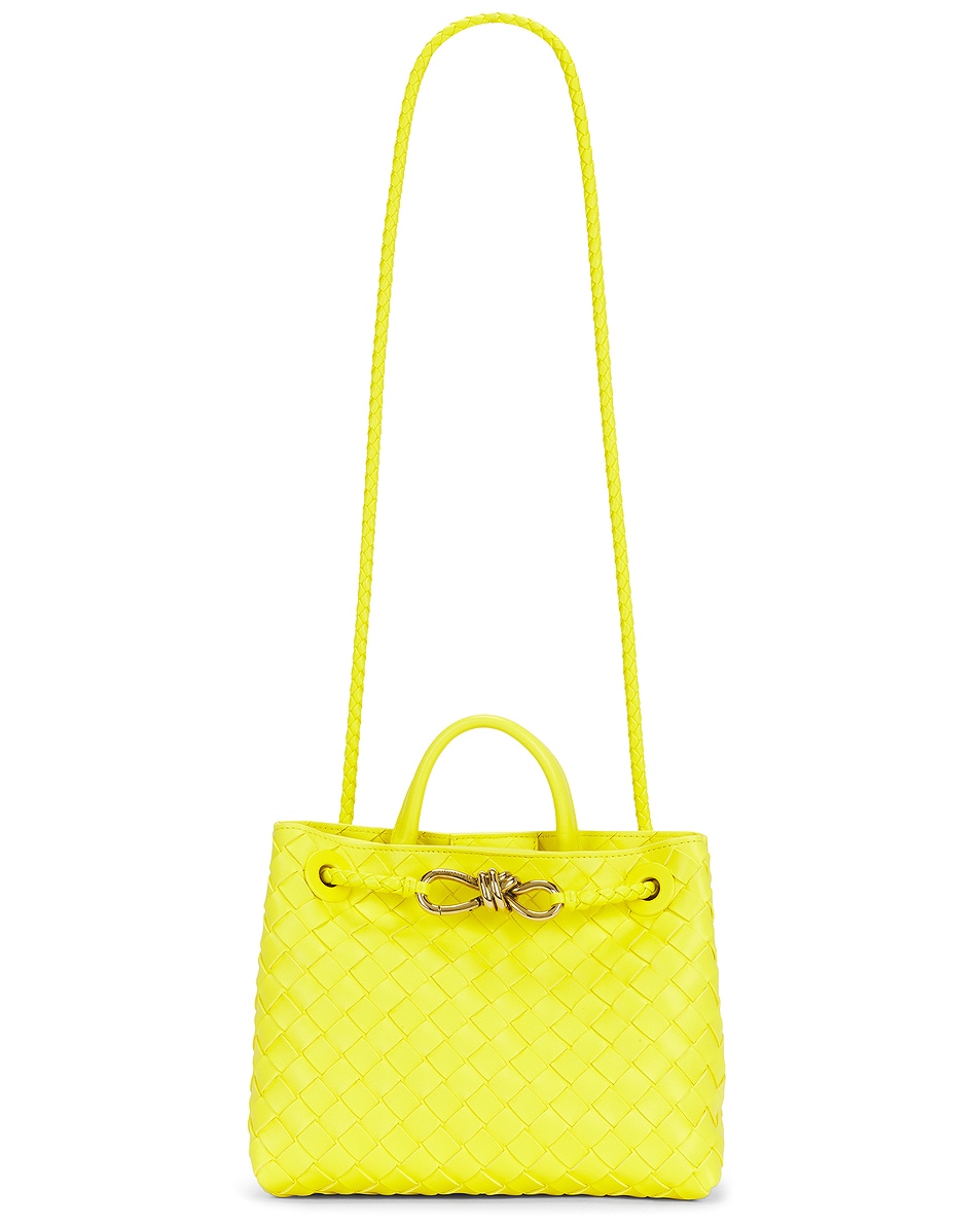 Image 1 of Bottega Veneta Small Andiamo Bag in Sulfur & Muse Brass