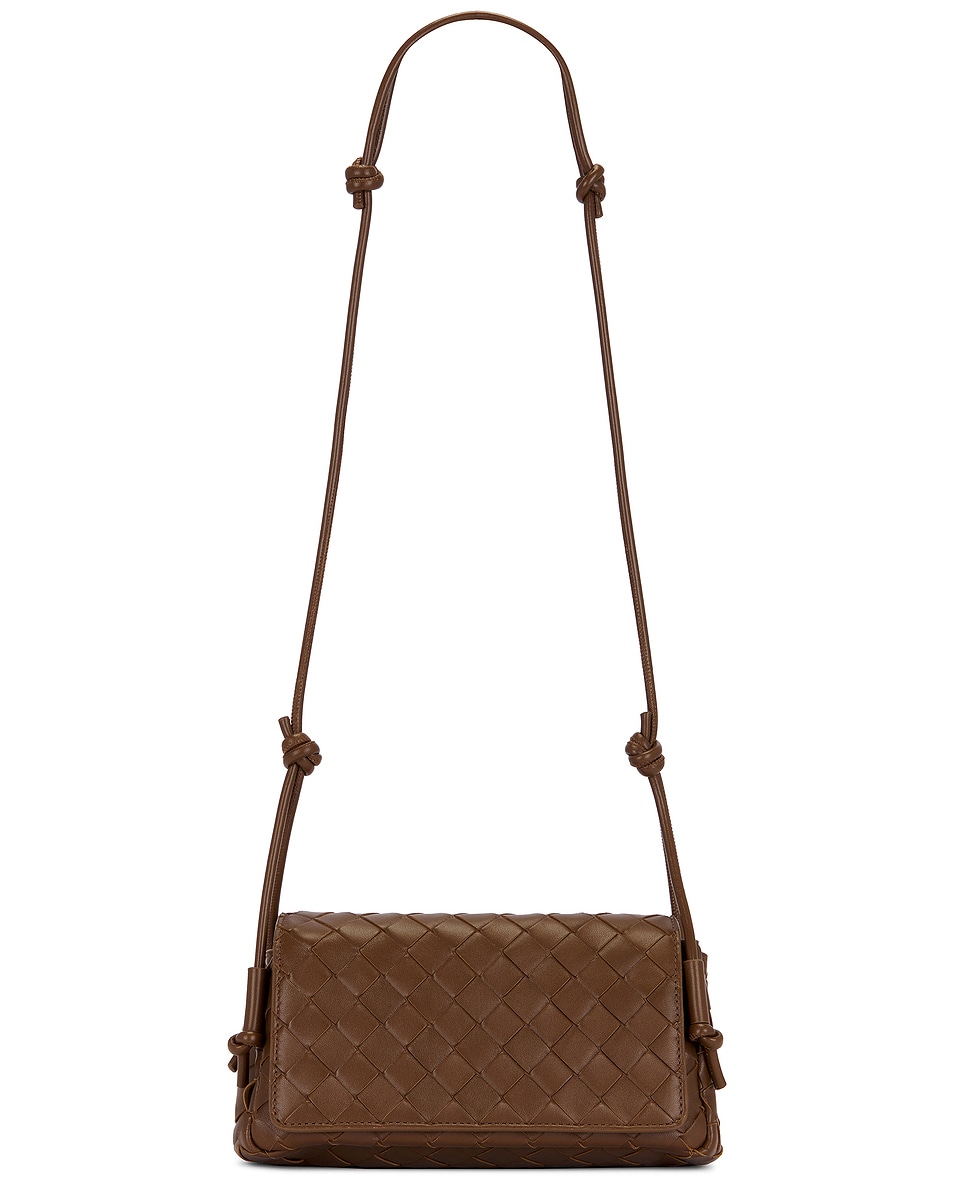 Image 1 of Bottega Veneta Discoteca Pouch in Nocciola & Gold