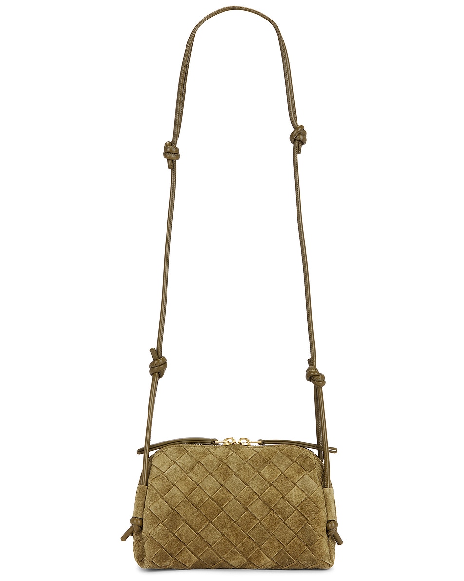 Image 1 of Bottega Veneta Concert Pouch in Mud & Gold