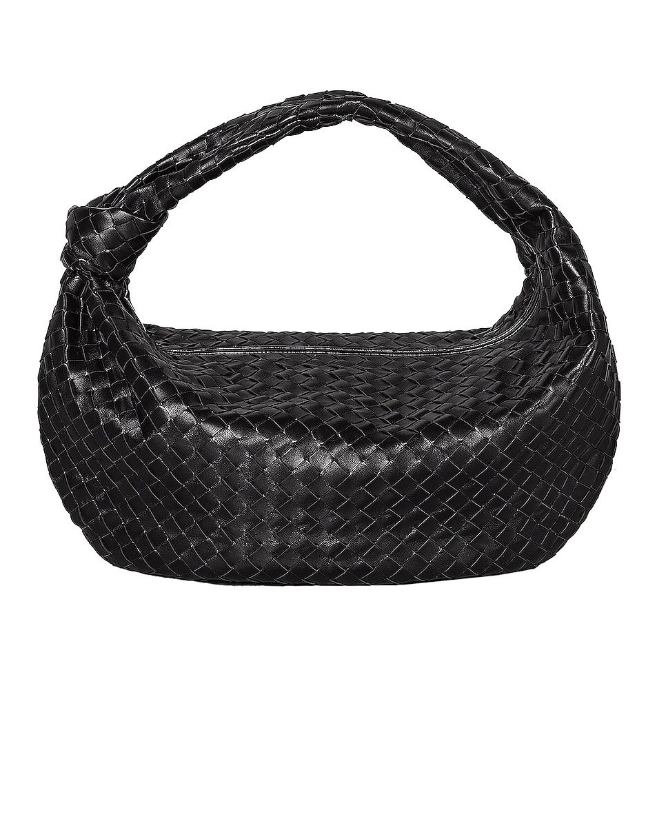 Image 1 of Bottega Veneta The Jodie Shoulder Bag in Black & Silver