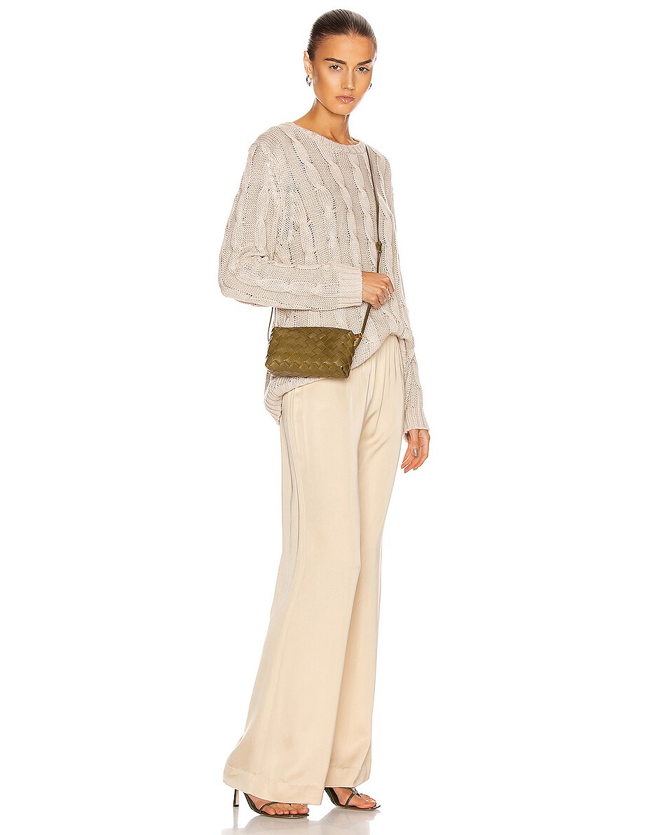 BOTTEGA VENETA LEATHER WOVEN CROSSBODY BAG,BOTT-WY288