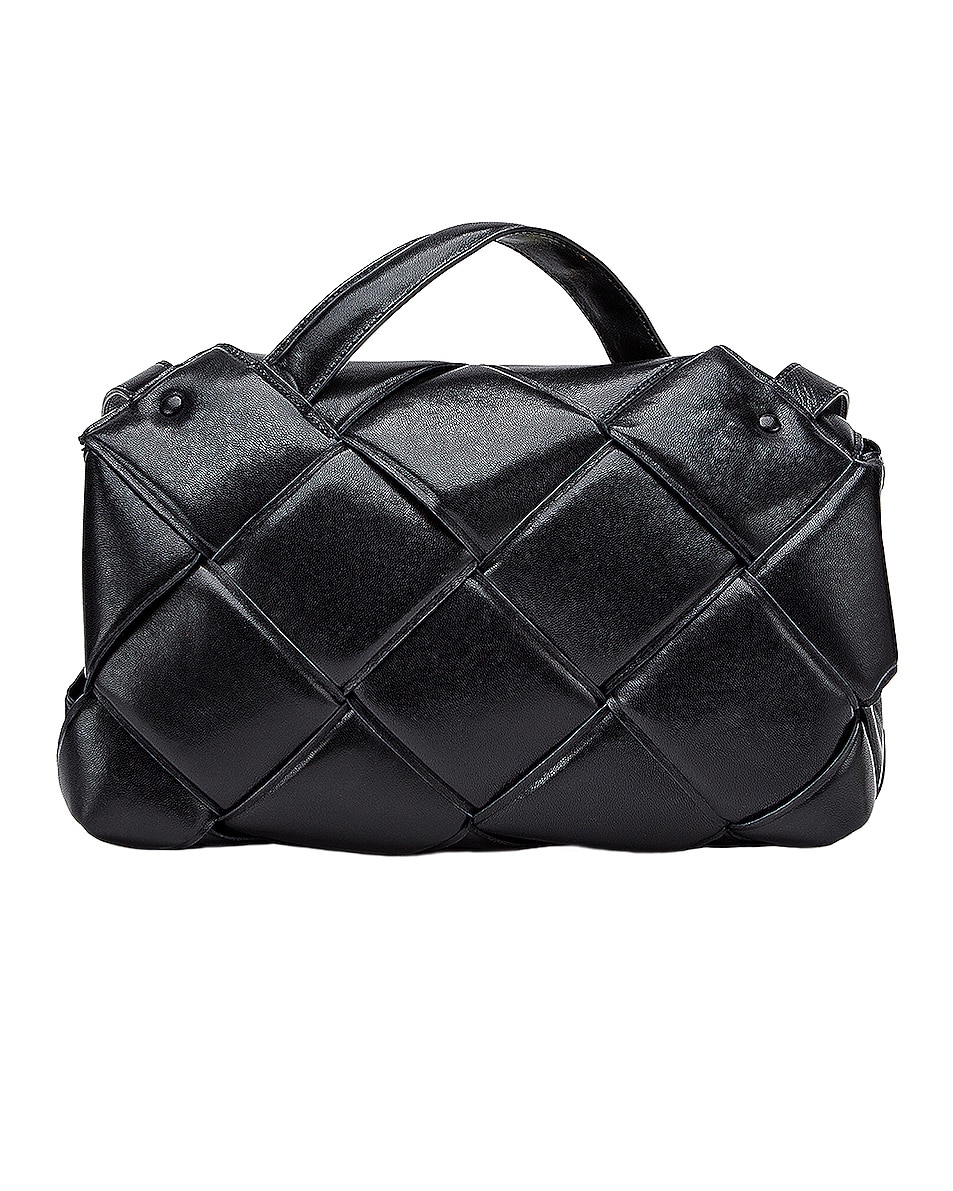 Image 1 of Bottega Veneta Top Handle Bag in Black & Silver