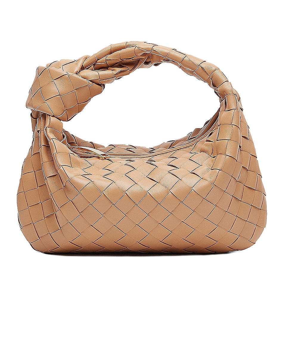 Image 1 of Bottega Veneta Mini Jodie Bag in Sandalwood & Gold