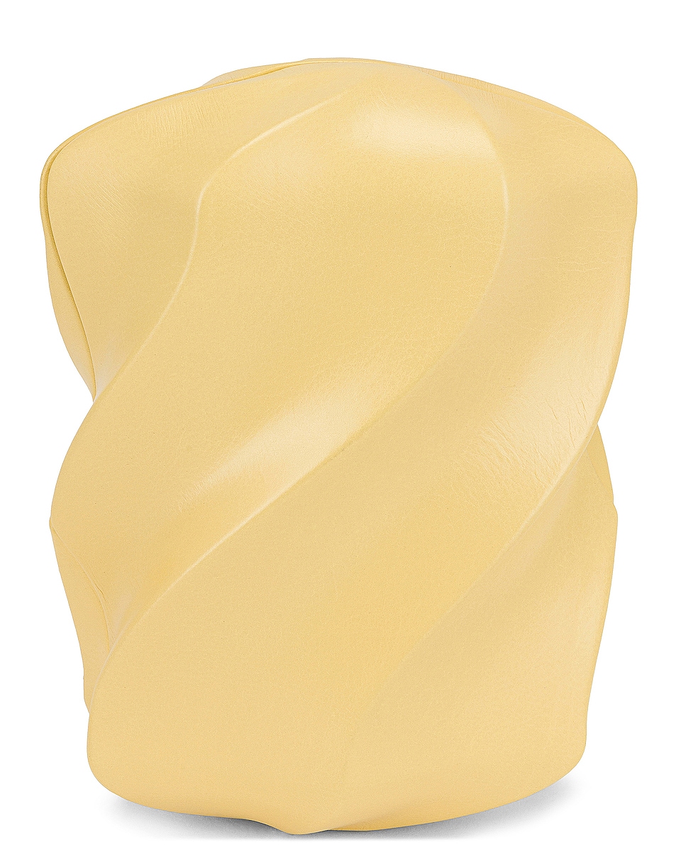 Image 1 of Bottega Veneta The Whirl Clutch in Butter & Gold
