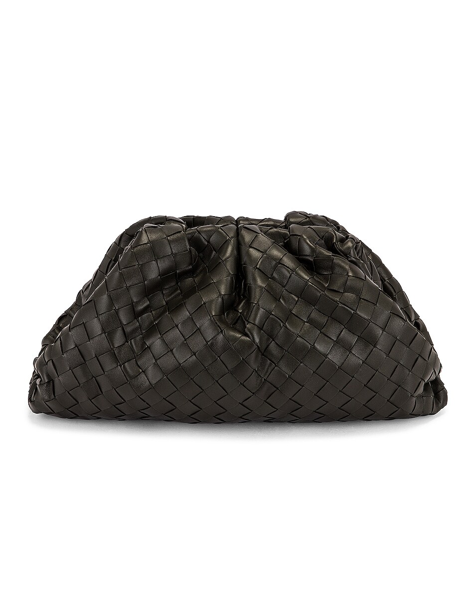 Image 1 of Bottega Veneta The Pouch Clutch in Camping & Gold