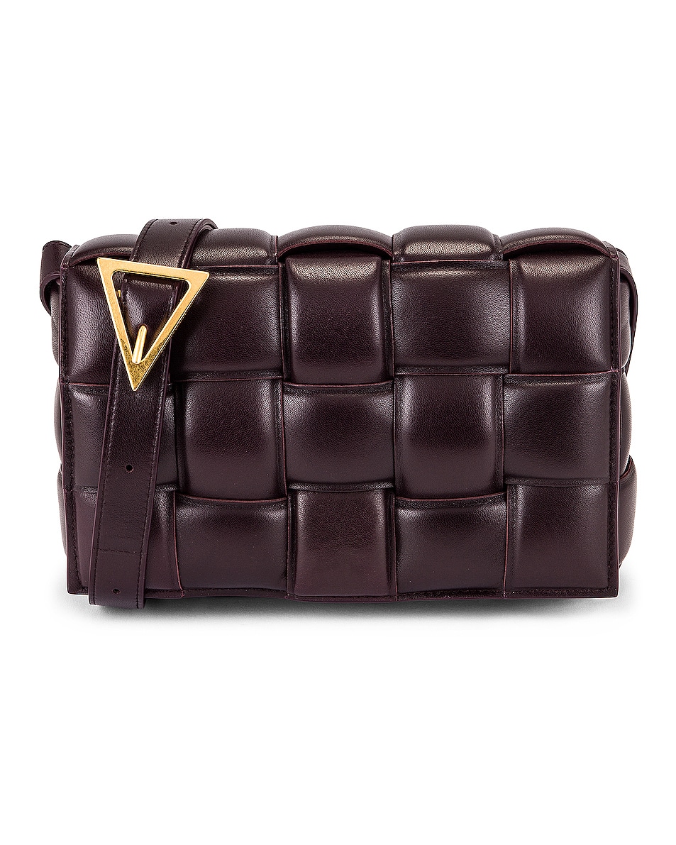 Image 1 of Bottega Veneta Small Padded Cassette Bag in Grape & Gold