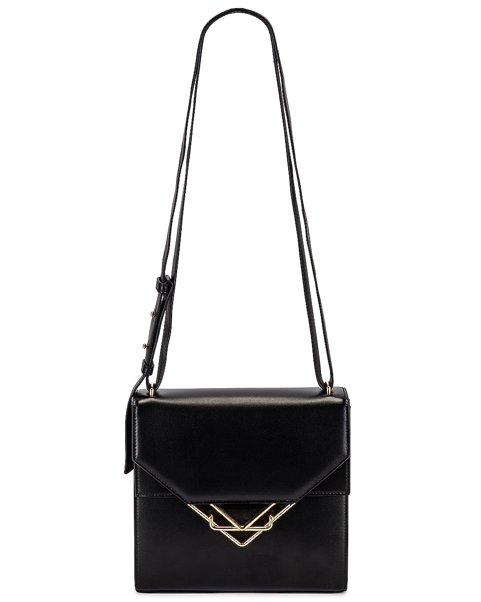 Image 1 of Bottega Veneta The Clip Bag in Black & Gold
