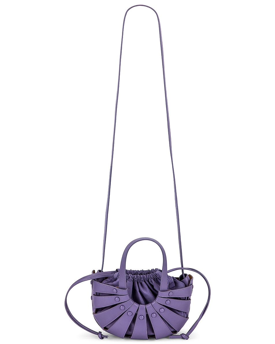 Image 1 of Bottega Veneta The Shell Small Bag in Lavender & Silver