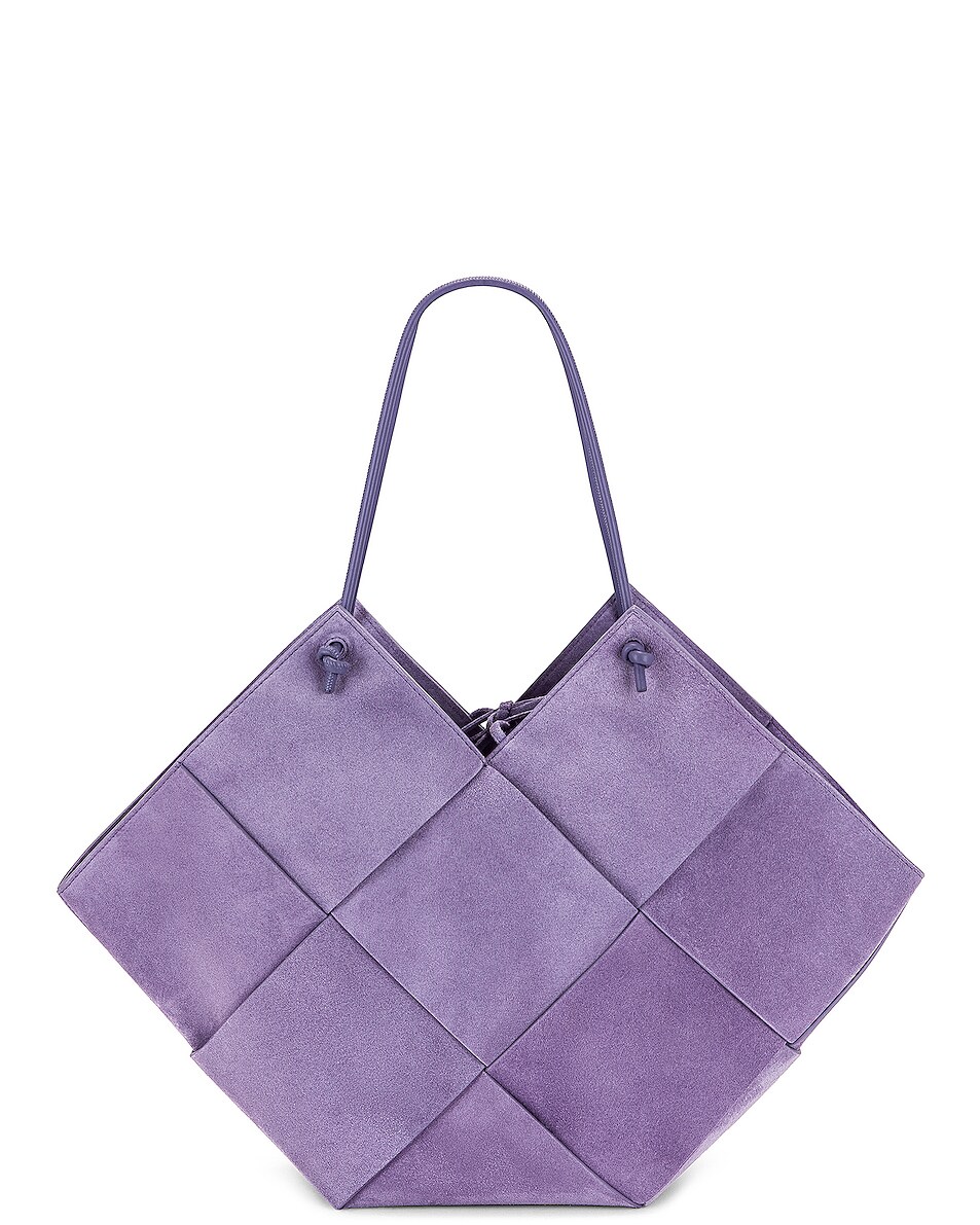Image 1 of Bottega Veneta Medium Tote Bag in Lavender & Silver