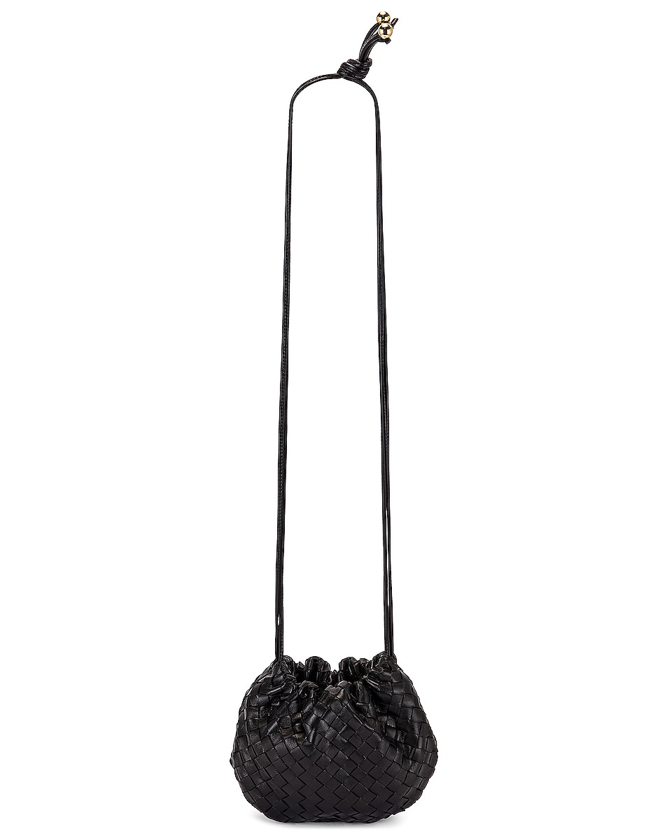 Bottega Veneta The Bulb Mini Bag in Black & Gold | FWRD