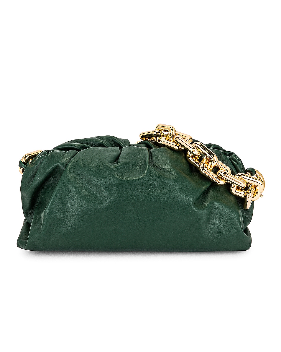 Image 1 of Bottega Veneta The Chain Pouch Bag in Raintree & Gold