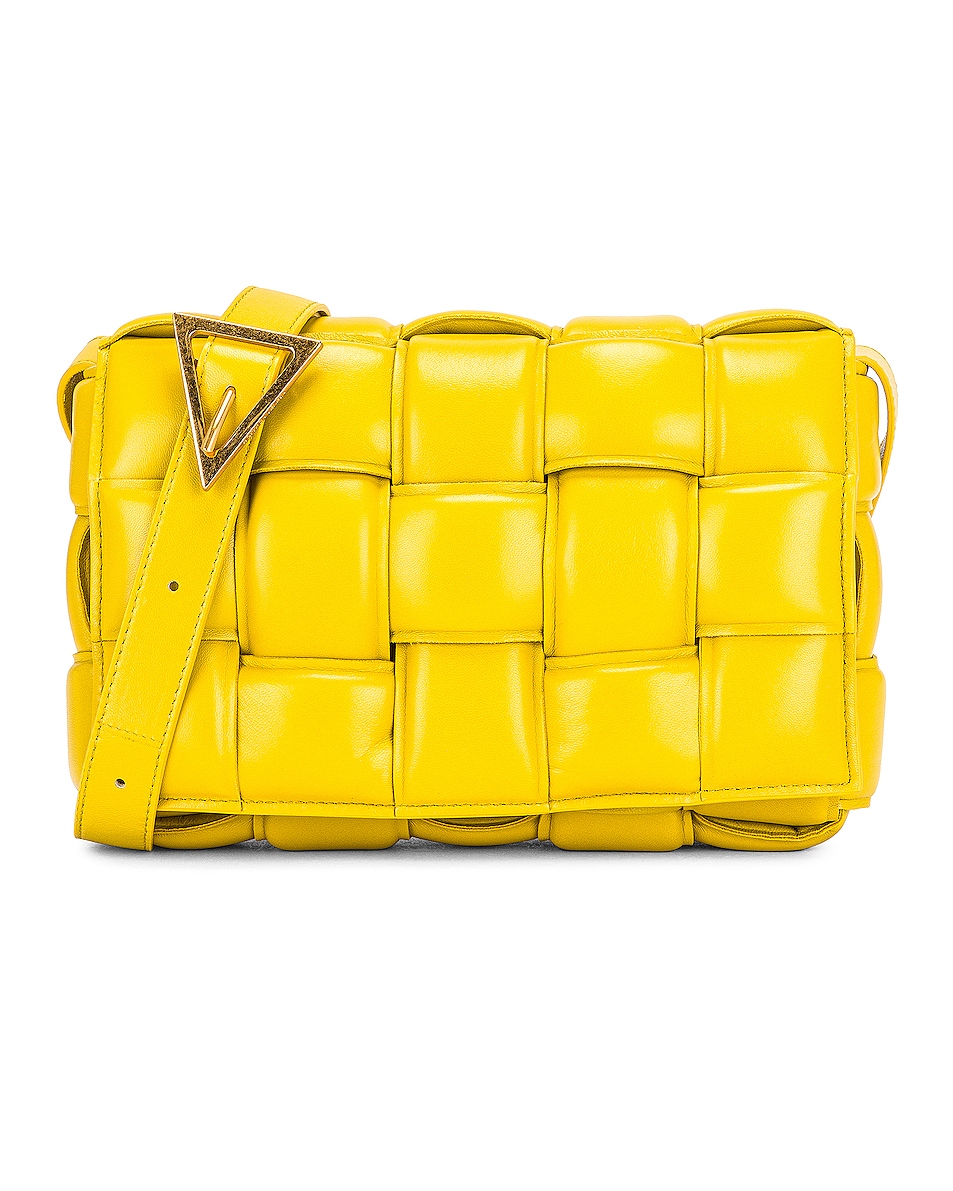 Image 1 of Bottega Veneta Padded Cassette Bag in Mirabelle & Gold
