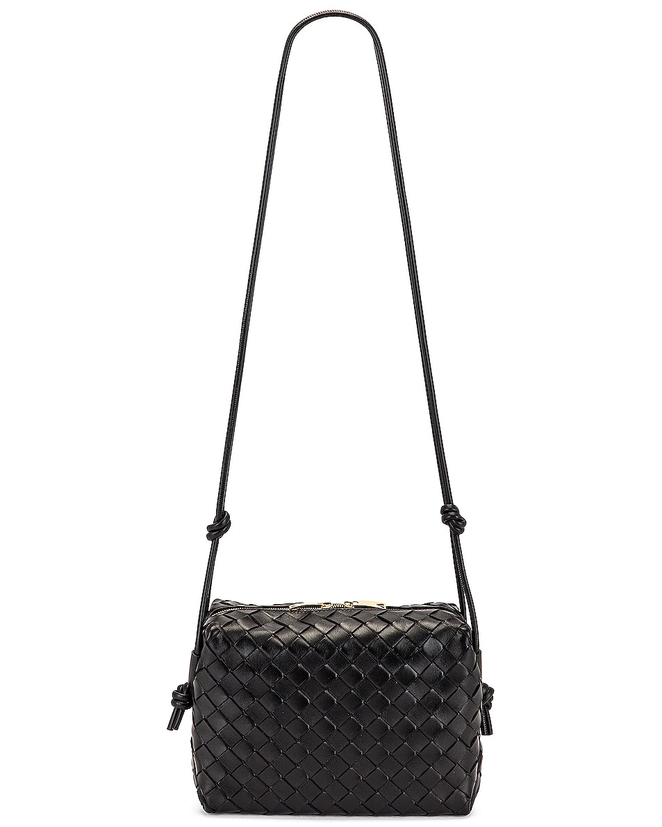 Image 1 of Bottega Veneta Mini Paint Bag in Black & Gold