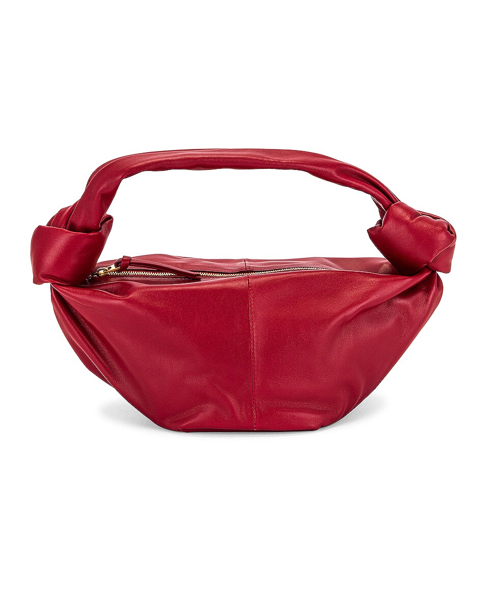 Image 1 of Bottega Veneta Mini Bag in Dark Red & Gold