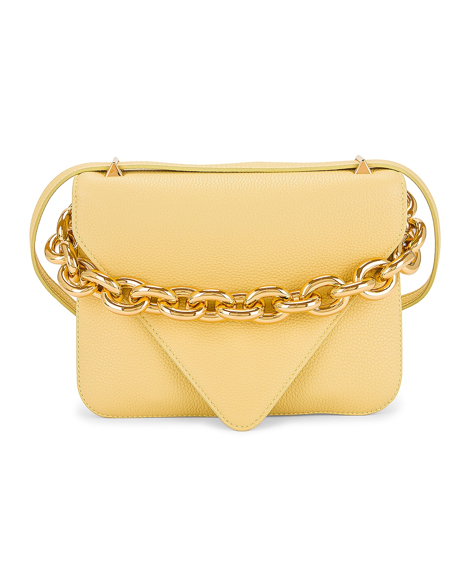 Image 1 of Bottega Veneta Envelope Bag in Butter & Gold