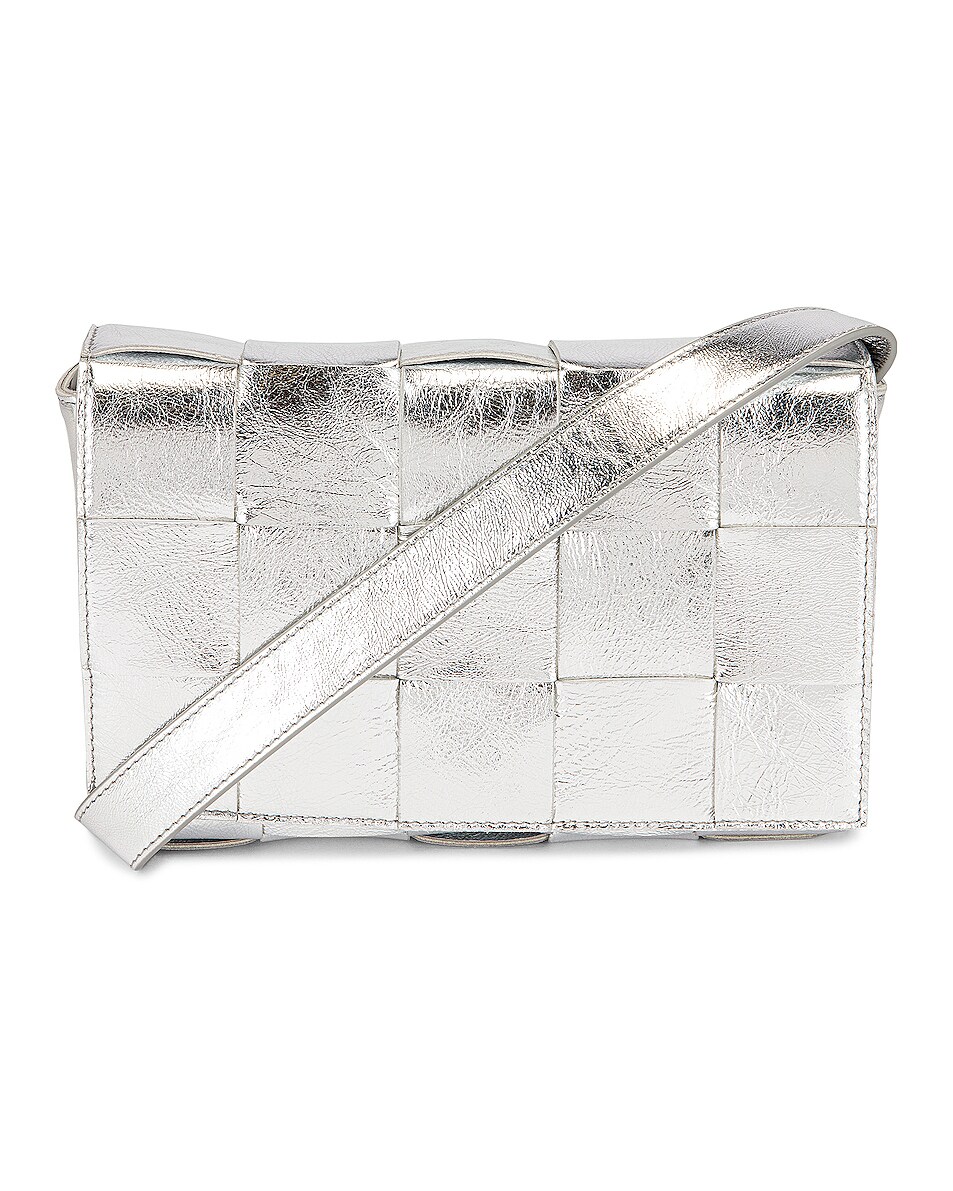 Image 1 of Bottega Veneta Cassette Bag in Silver