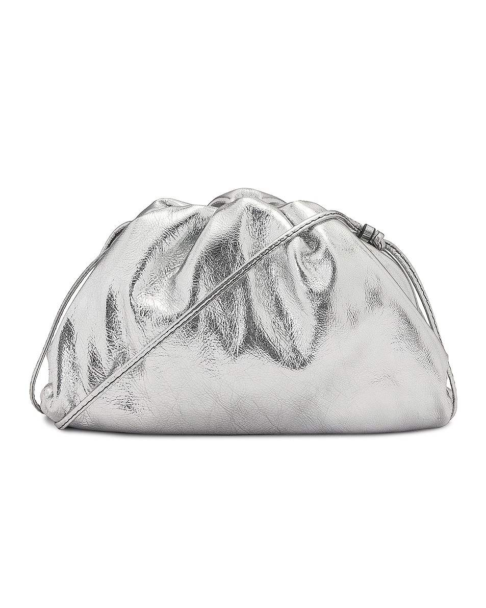 Image 1 of Bottega Veneta Mini Pouch Bag in Silver