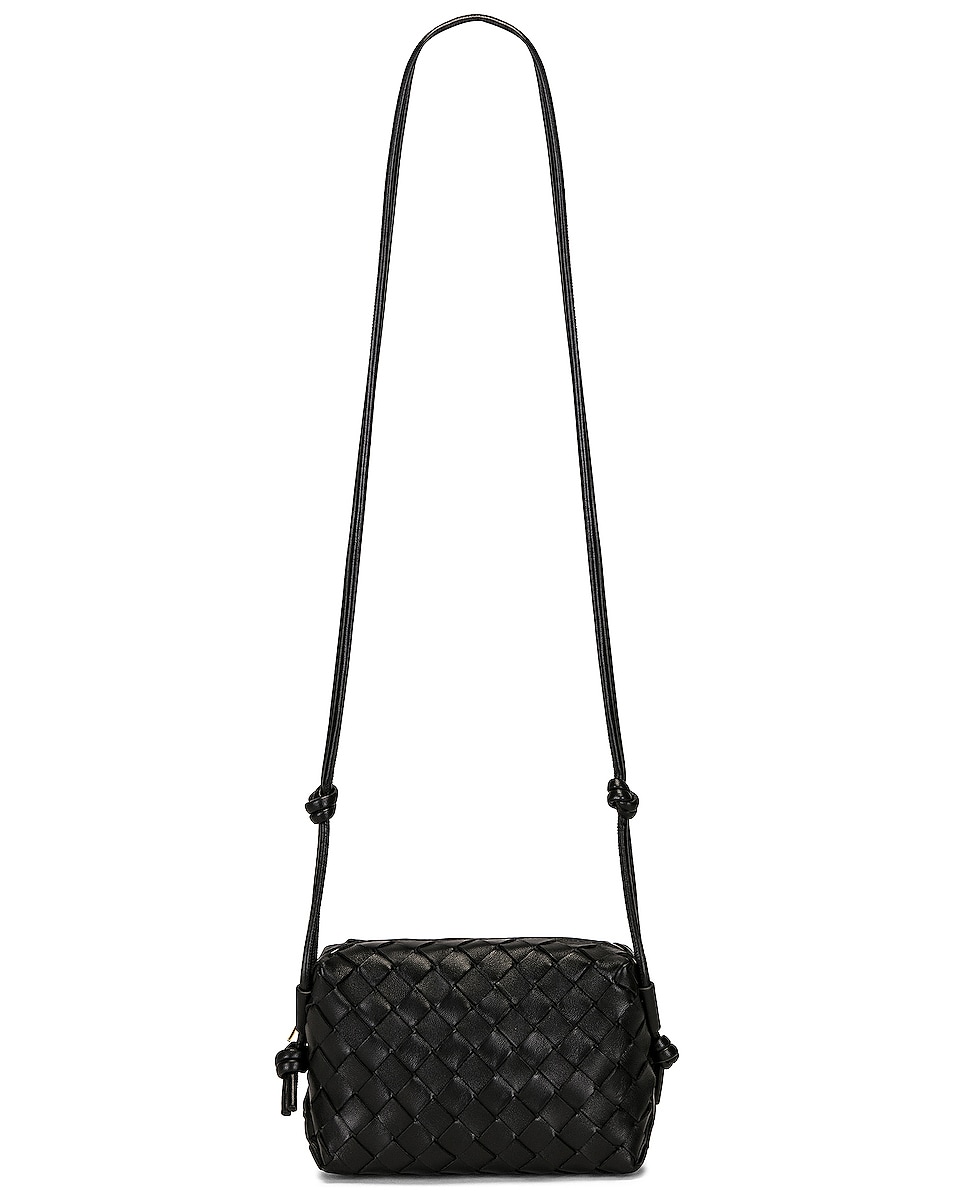 Image 1 of Bottega Veneta Mini Loop Bag in Black & Gold