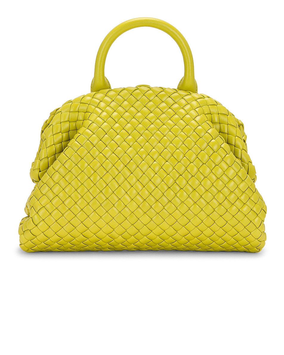 Image 1 of Bottega Veneta Small Top Handle Bag in Kiwi & Gold