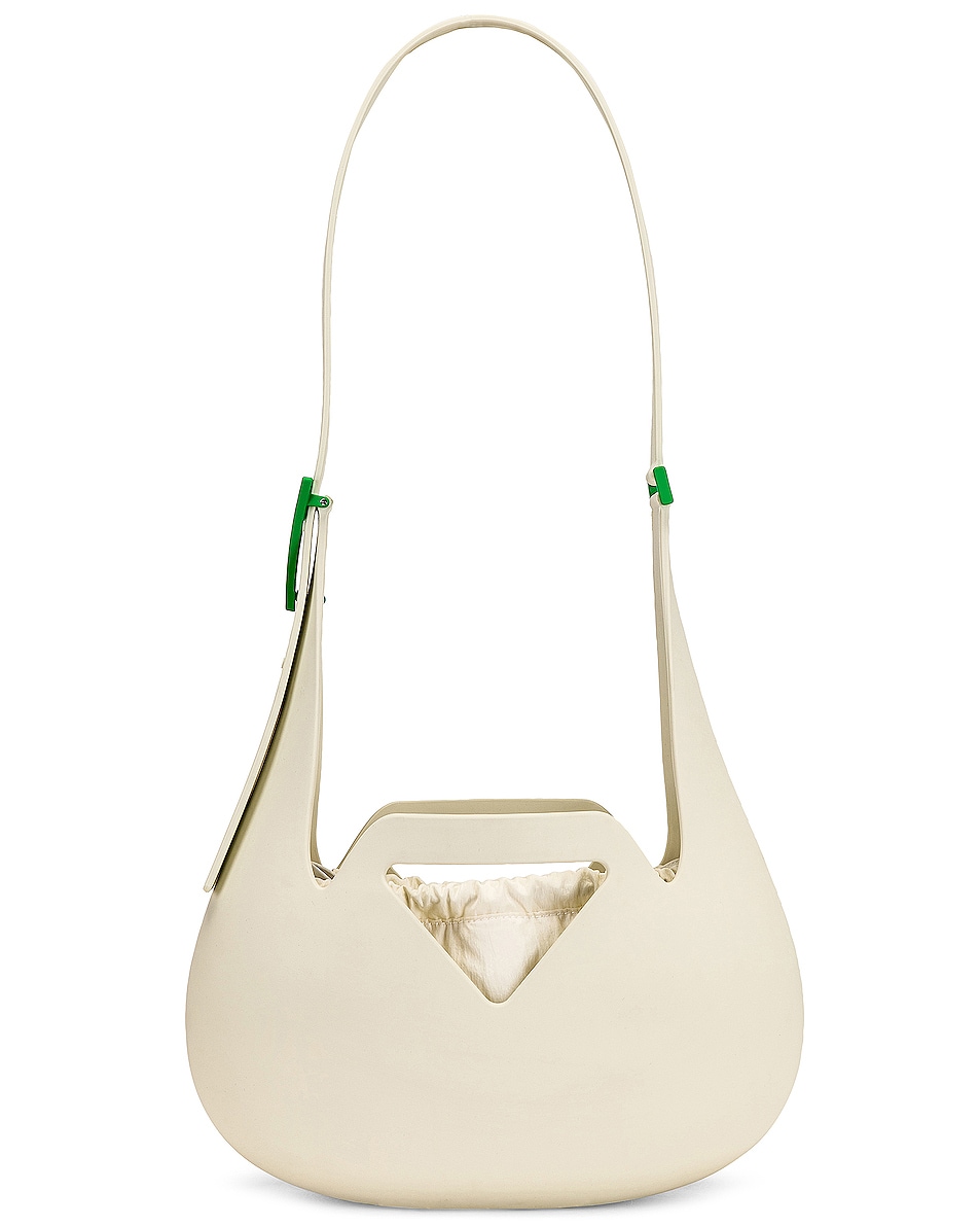 Image 1 of Bottega Veneta Small Moulded Shoulder Bag in White & Parakeet