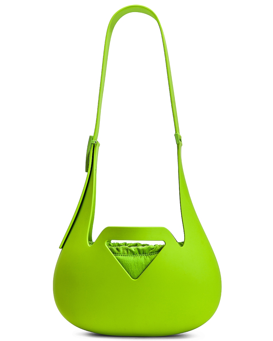 Image 1 of Bottega Veneta Small Moulded Shoulder Bag in Acid Green
